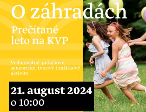 O záhradách – Prečítané leto na KVP