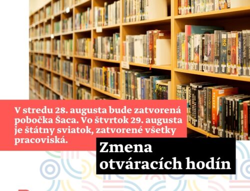 Zmena otváracích hodín