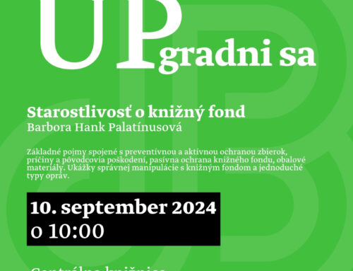 Upgradni sa – Starostlivosť o knižný fond