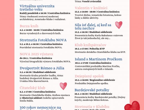 Program knižnice – február