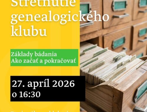 Genealogický klub – stretnutie