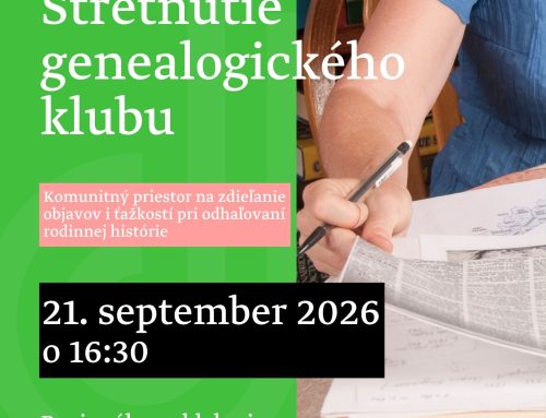 Stretnutie genealogického klubu