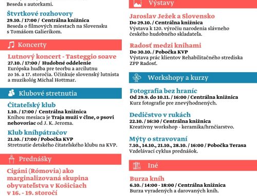 Program knižnice – október